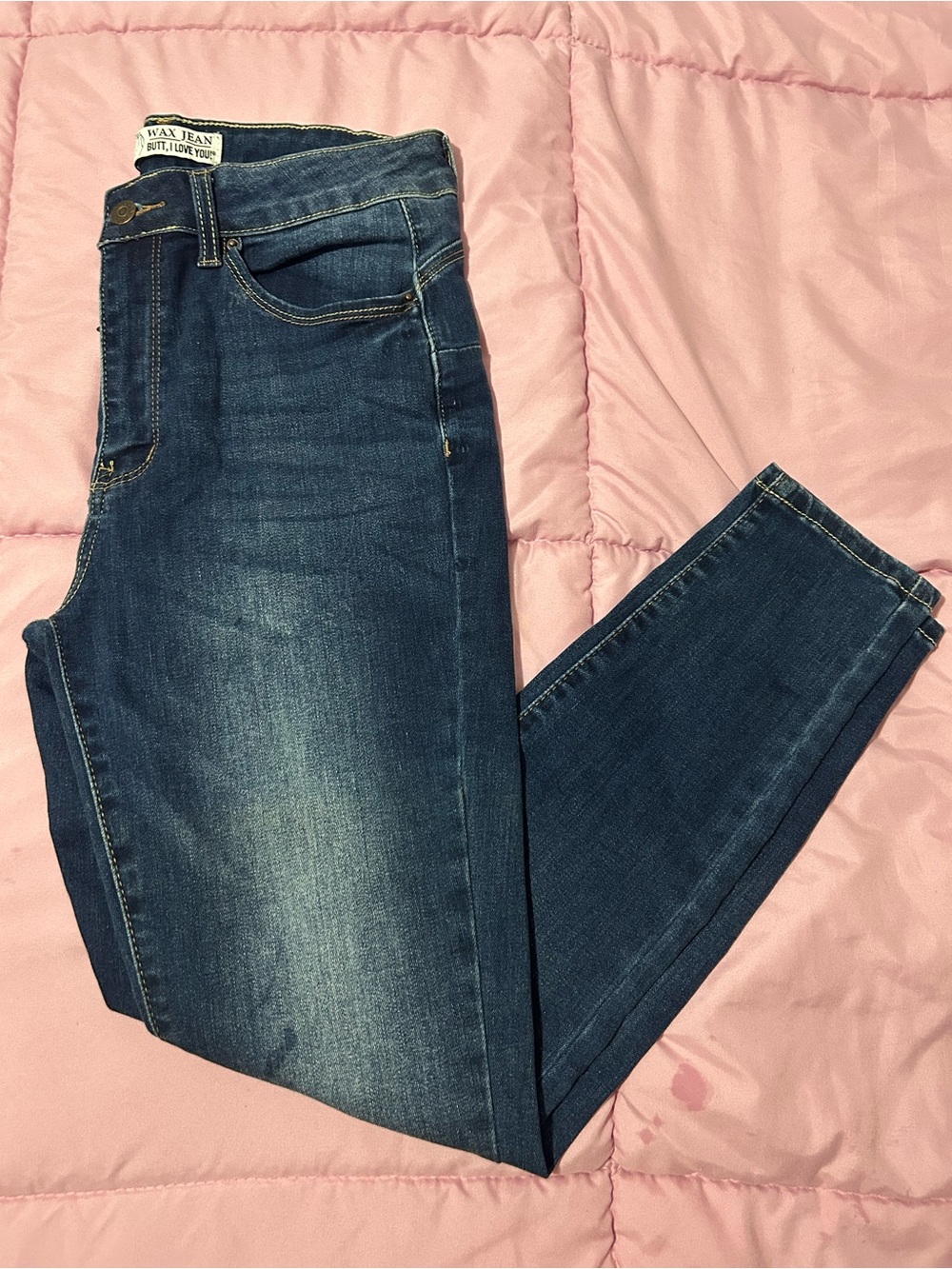 Wax Jean Women's Dark Blue Slim Jeans - butt enhancing NWOT